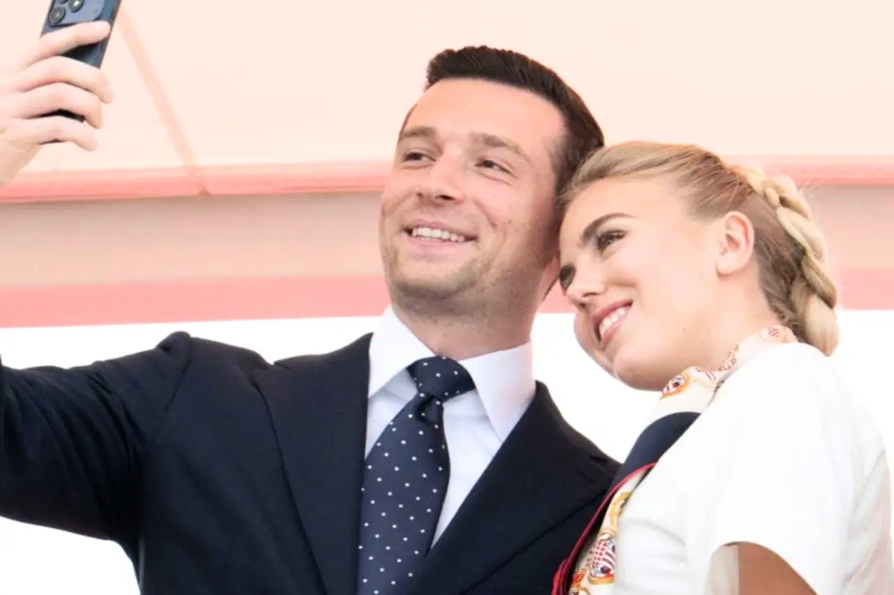 Maria Carolina et Jordan Bardella
