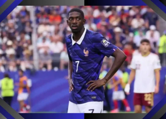 Ousmane Dembele vestiaire France Espagne